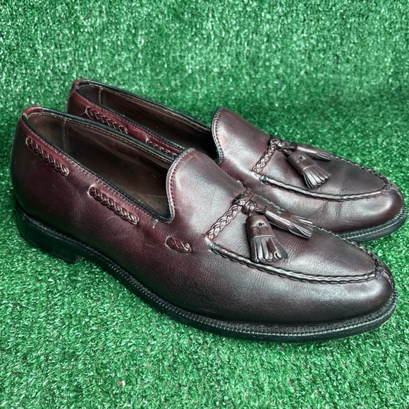 Allen Edmonds The Adams Independence Collection Loafer Tassels Burgundy 10 D